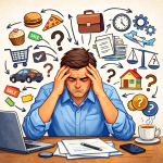 Man with head in his hands. Man with head in his hands.